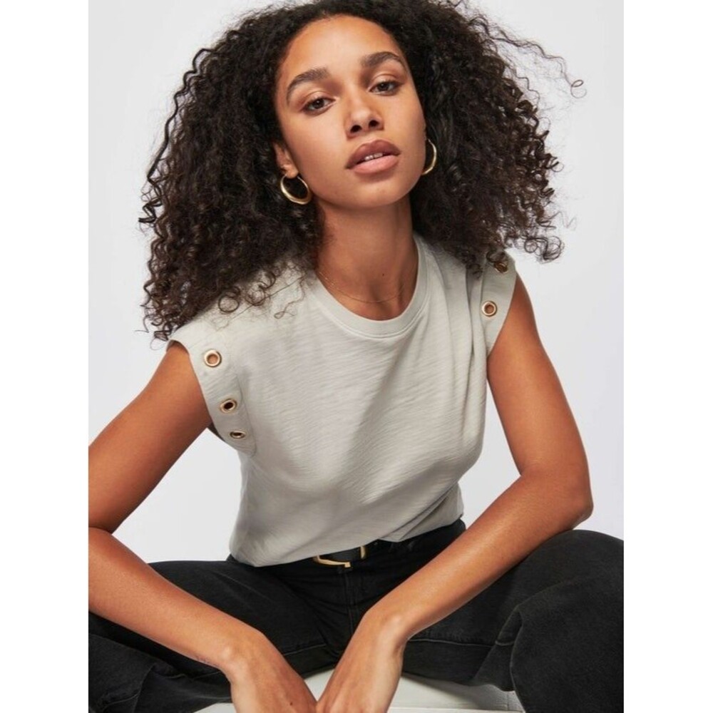 Nation Ltd Oran Grommet Tee Tank Pumice M